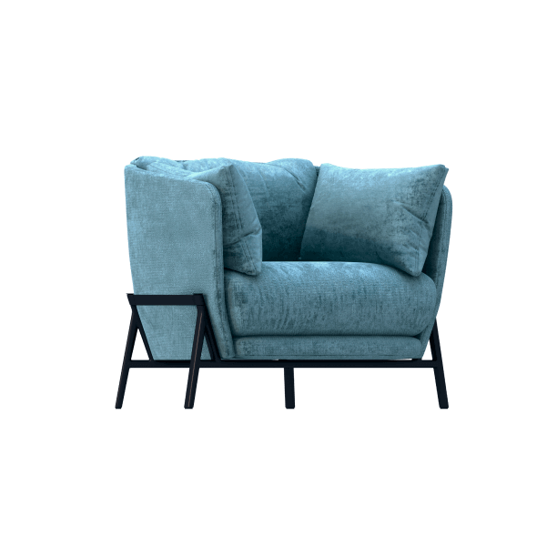 Blue armchair